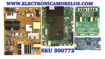 KIT DE TARJETAS PARA TV VIZIO / MAIN GXFCB0QK022 / 715G7689-M0C-000-005K / FUENTE ADTVF1925AB1 / 715G6960-P01-004-002S / T-CON 5550T28C03 / 43T03-C00 / LED DRIVER LNTVEY208XXB8 / TPT500U1-QVN02.A REV:S001E / MODELO D50U-D1